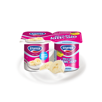 STUFFER YOGURT S/LATTOSIO g125x2 BANANA