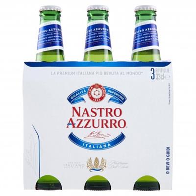 BIRRA NASTRO AZZURRO 3X33cl