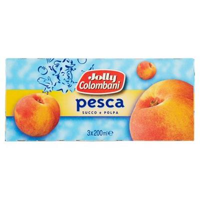 JOLLY SUCCHI FRUTTA BRICK 3X200ml PESCA