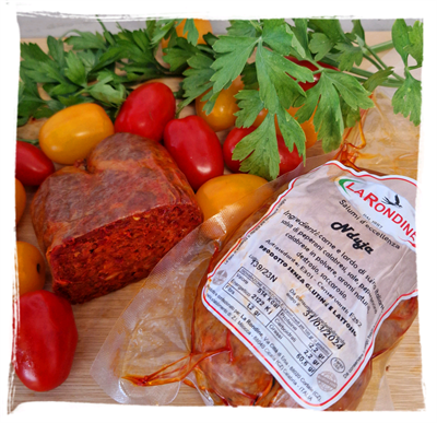 LA RONDINE 'NDUJA TYP SPILINGA IM DARM 350/400g