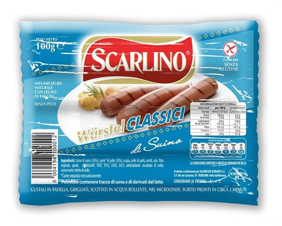 WURSTEL SCARLINO SUINO 100g