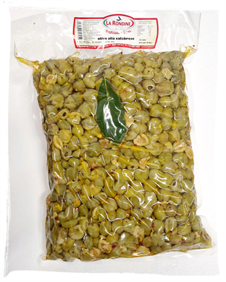 LA RONDINE ENTKERNTE GRÃœNE OLIVEN NACH KALABRISCHER ART 3kg