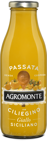 AGROMONTE PASSIERTE TOMATEN AUS GELBEN KIRSCHTOMATEN 520ml
