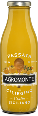 AGROMONTE PASSIERTE TOMATEN AUS GELBEN KIRSCHTOMATEN 520ml