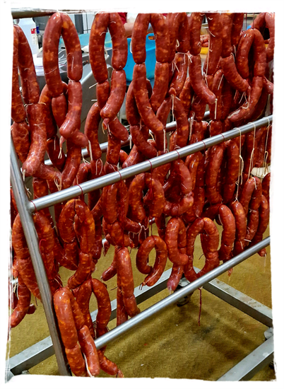 LA RONDINE SALSICCIA FRESCA PICCANTE PER STAGIONATURA AL KG