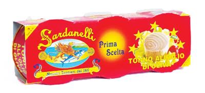 SARDANELLI THUNFISCH IN OLIVENÃ–L 80g x 3 5 STERNE