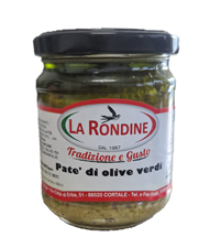 LA RONDINE PATE' DI OLIVE VERDI 212g