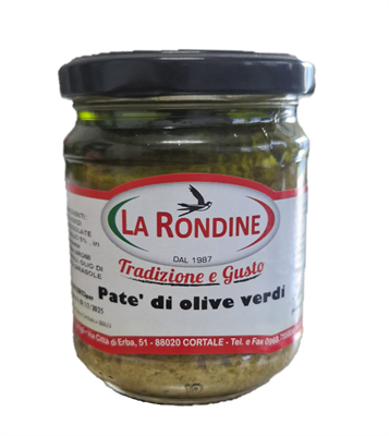 LA RONDINE PASTETE AUS GRÃœNEN OLIVEN 212g