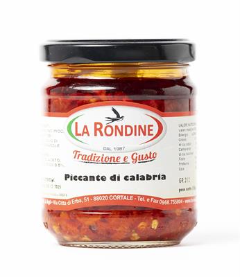 LA RONDINE SCHARFE GEHACKTE PEPERONCINO AUS KALABRIEN 212g