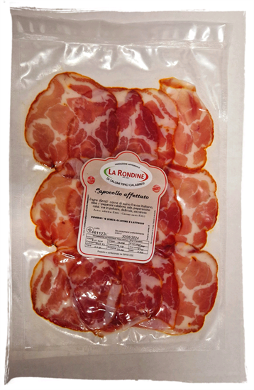 LA RONDINE CAPOCOLLO, IN SCHEIBEN, VAKUUMVERPACKT 90g