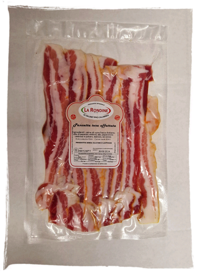 LA RONDINE BAUCHSPECK, IN SCHEIBEN, VAKUUMVERPACKT 90g