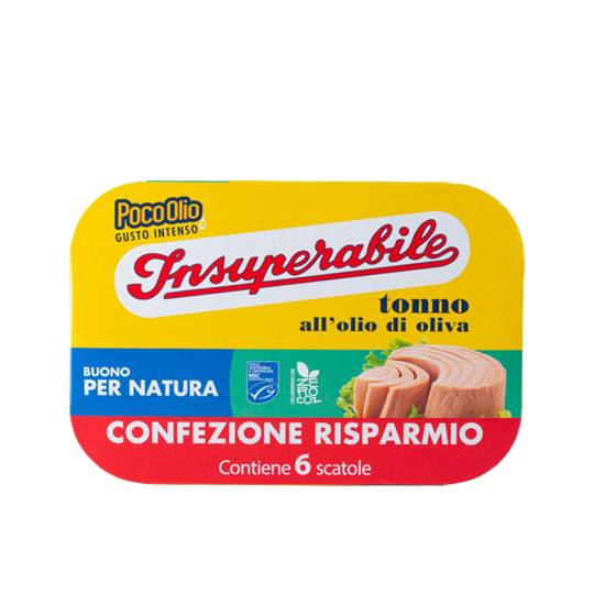 INSUPERABILE TONNO ALL'OLIO D'OLIVA g65x6 CONF. RISPARMIO