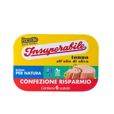 INSUPERABILE TONNO ALL'OLIO D'OLIVA g65x6 CONF. RISPARMIO