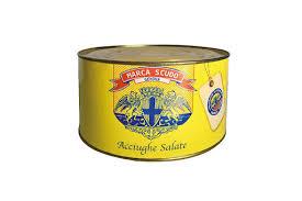 MARCA SCUDO ACCIUGHE SALATE 1kg SGOCCIOLATE 850g