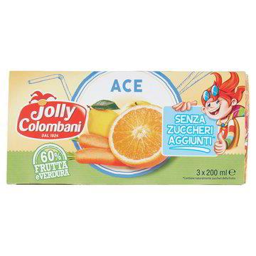 JOLLY SUCCHI FRUTTA S/ZUCCHERO BRICK 3X200ml ACE
