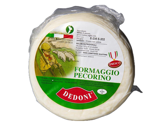 DEDONI FORMAGGIO PECORINO FRESCO CIRCA 1,5kg