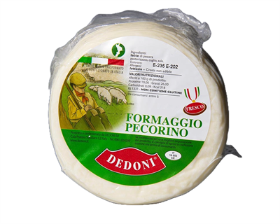 DEDONI FORMAGGIO PECORINO FRESCO CIRCA 1,5kg